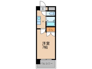 赤間田園ビルの物件間取画像